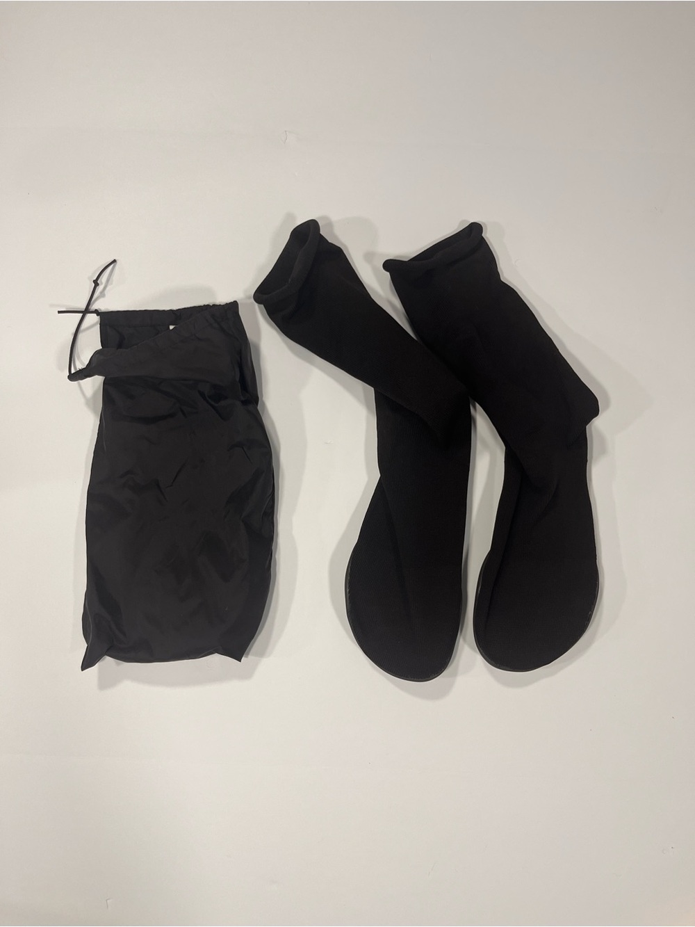 Black Men's Sock-Style Sneakers
